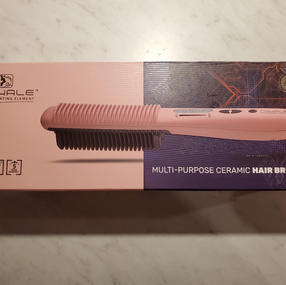 Rose gold multi-purpose hair brush